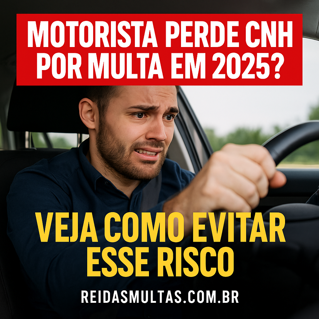 Motorista perde CNH por multa em 2025?