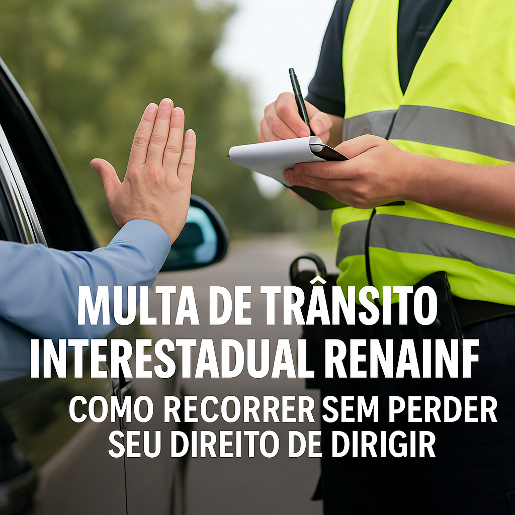 Multa de Trânsito Interestadual RENAINF: como recorrer sem perder seu direito de dirigir