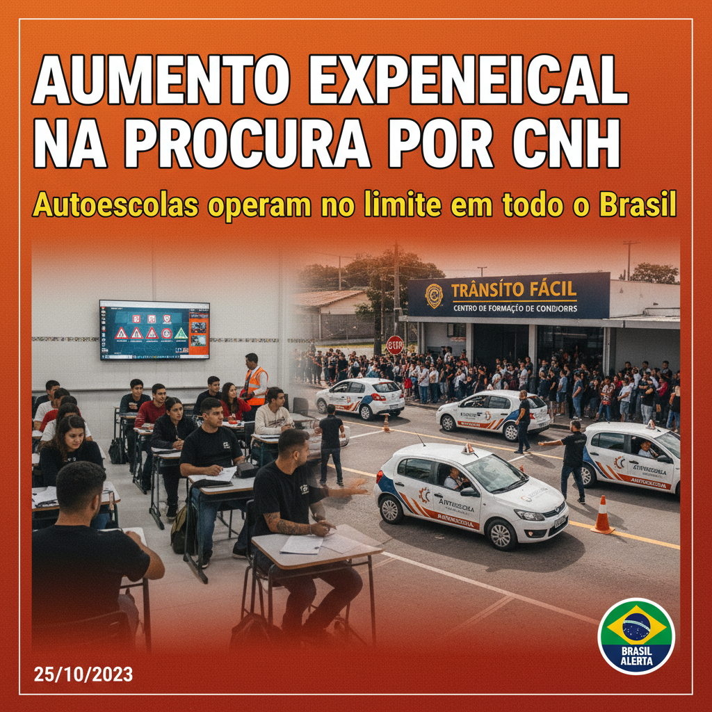 Atenção: Pedidos para tirar CNH no Brasil quadruplicam com novas regras