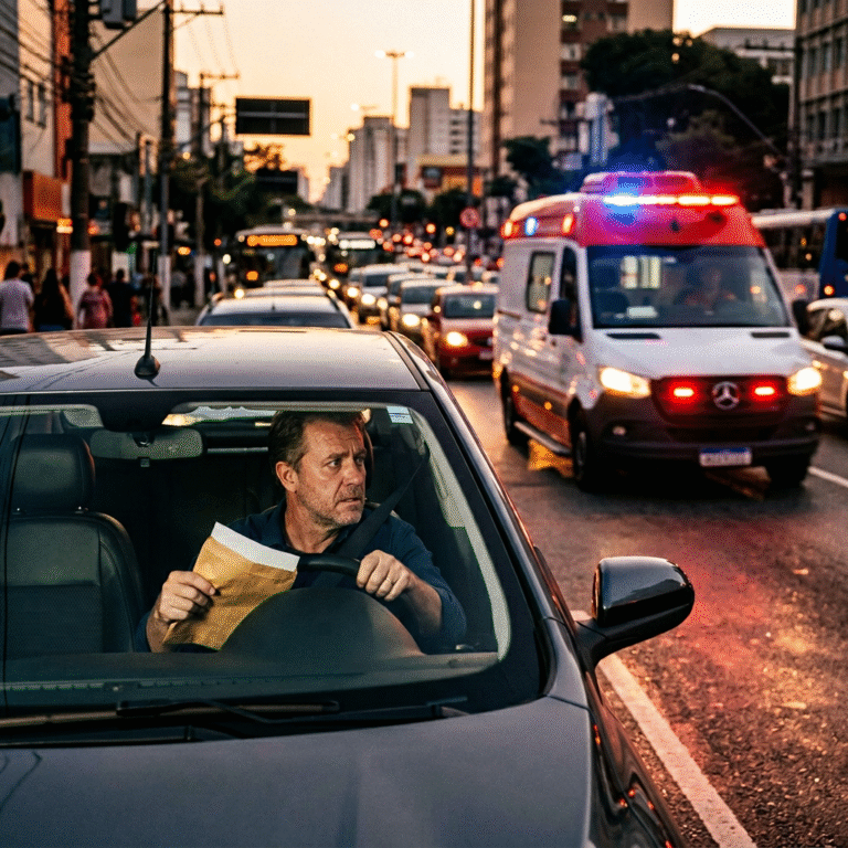 Atenção: Não dar passagem a veículos de emergência pode prejudicar sua CNH