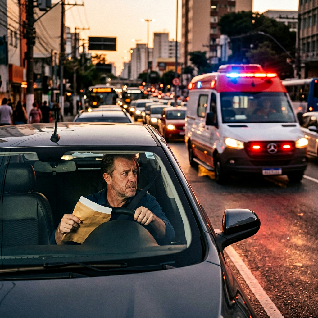 Atenção: Não dar passagem a veículos de emergência pode prejudicar sua CNH